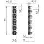 12Р 32А 4мм.кв Клеммная колодка белая [2056070] OBO bettermann