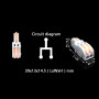 0,08-4мм.кв 32А 1⇒2 проходная наборная клемма 39х13х14,5мм [F12] TACTIX оранжевый рычаг
