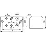 6P 15A 600V Клеммная колодка в корпусе [A0130050004] TB1506 АСКО