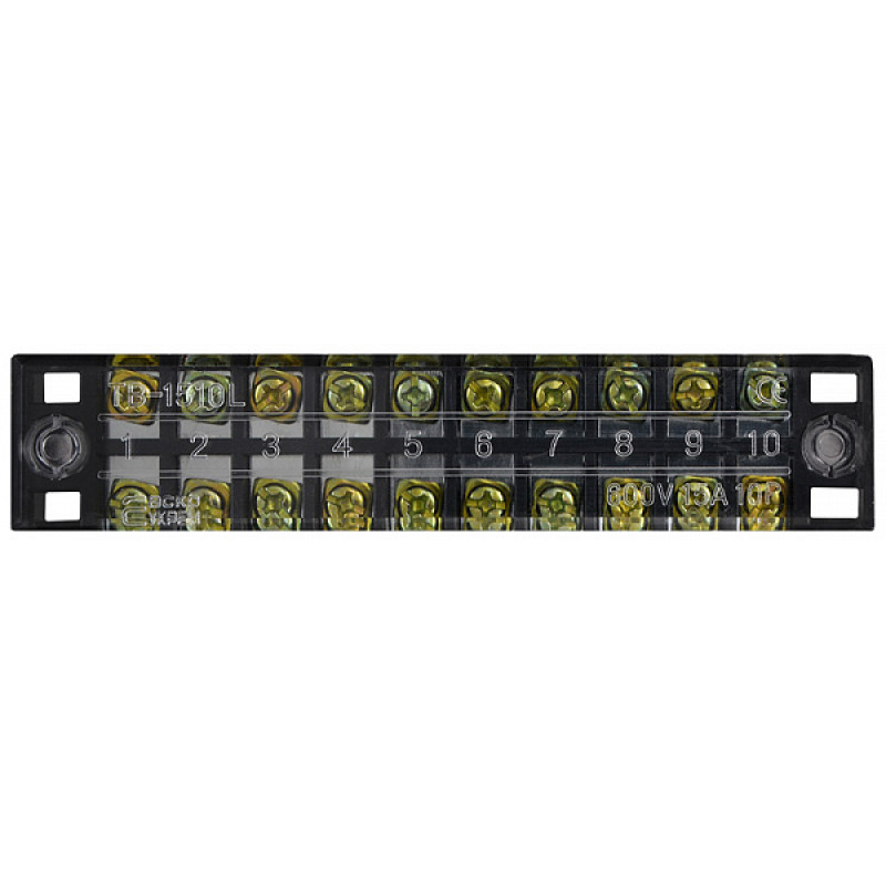 10P 15A 600V Клеммная колодка в корпусе [A0130050005] TB1510 АСКО