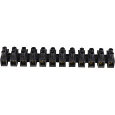 12P 10А 10мм.кв Клеммная колодка тип Н черная [U0130040050] ЕМ АСКО