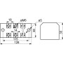 6P 60A 600V Клеммная колодка в корпусе [A0130050024] TB6006 АСКО
