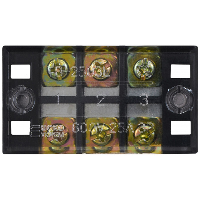 3P 25A 600V Клеммная колодка в корпусе [A0130050007] TB2503 АСКО