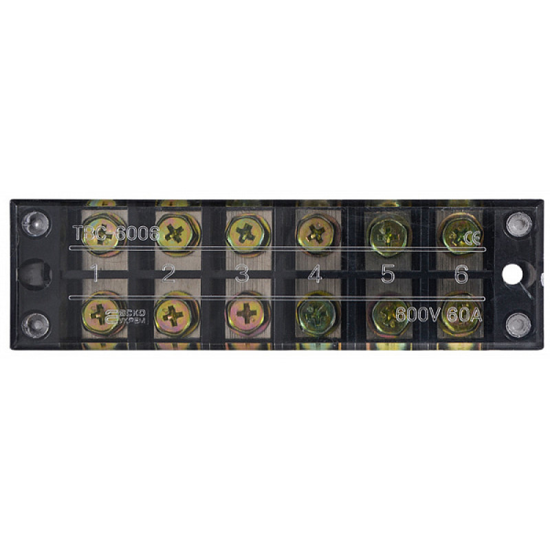 6P 60A 600V Клеммная колодка в корпусе [A0130050024] TB6006 АСКО