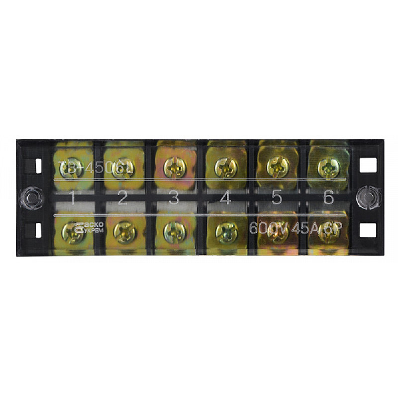 6P 45A 600V Клеммная колодка в корпусе [A0130050019] TB4506 АСКО