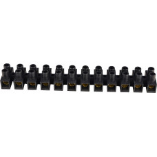12P 30А 16мм.кв Клеммная колодка тип Н черная [U0130040051] ЕМ АСКО