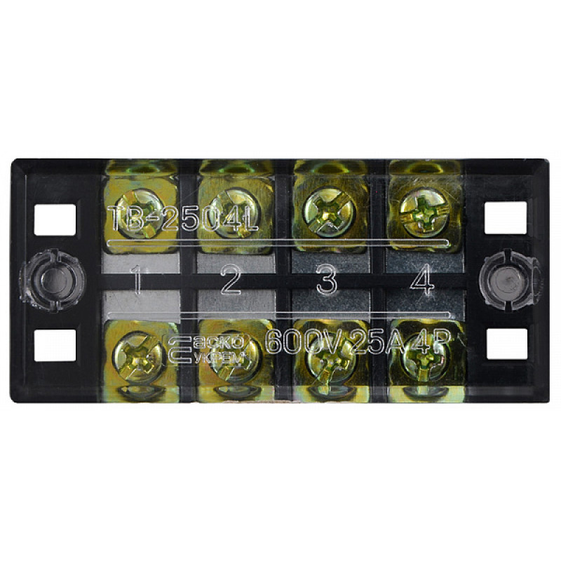 4P 25A 600V Клемна колодка в корпусі [A0130050008] TB2504 АСКО
