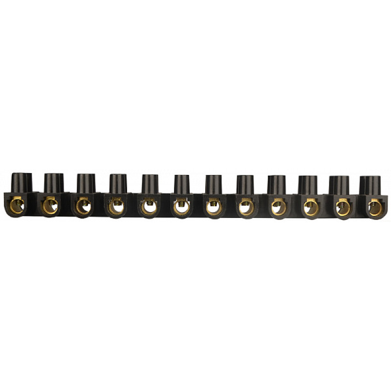 12P 60A 1-25мм.кв Клеммная колодка черная [A0130040025] тип W (U) АСКО