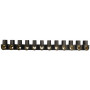 12P 60A 1-25мм.кв Клеммная колодка черная [A0130040025] тип W (U) АСКО
