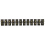 12P 60A 1-25мм.кв Клеммная колодка черная [A0130040025] тип W (U) АСКО