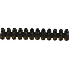 12P 3А 4мм.кв Клеммная колодка тип W(U) черная [U0130040034] ЕМ АСКО