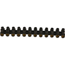 12P 6А 6мм.кв Клеммная колодка тип W(U) черная [U0130040035] ЕМ АСКО