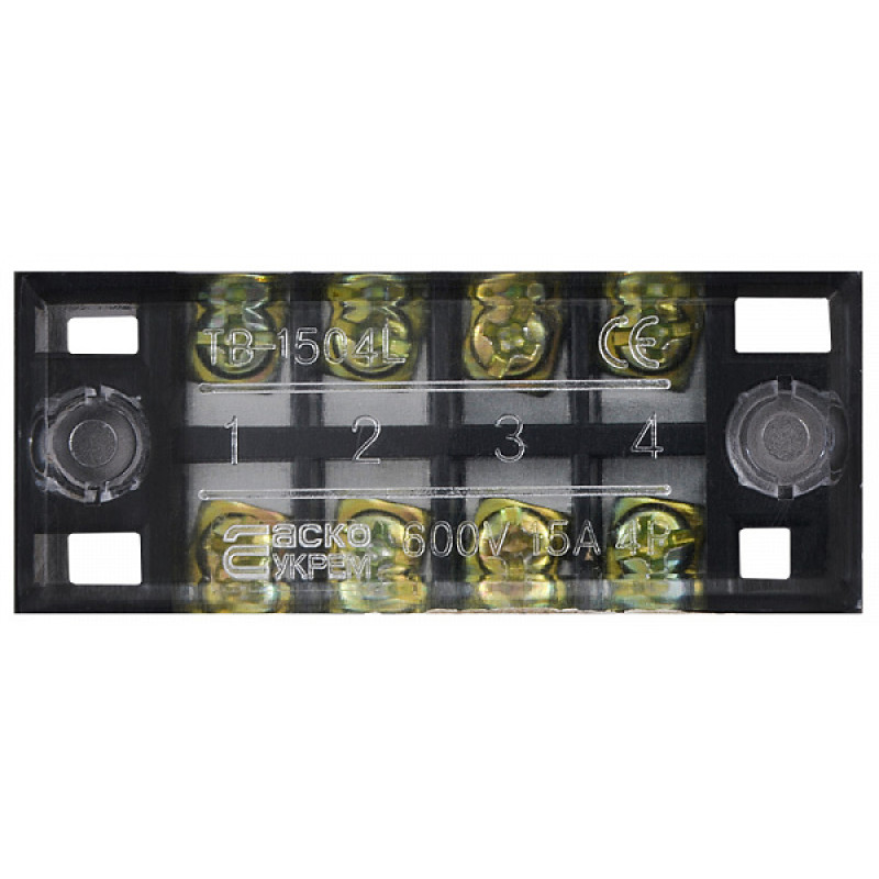 4P 15A 600V Клеммная колодка в корпусе [A0130050002] TB1504 АСКО