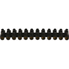 12P 10А 10мм.кв Клеммная колодка тип W(U) черная [U0130040036] ЕМ АСКО