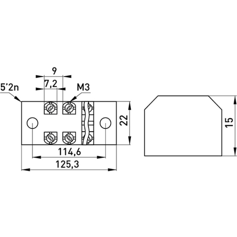 12P 15A 600V Клемна колодка в корпусі [p056005] e.tc.protect.15.12 E.NEXT
