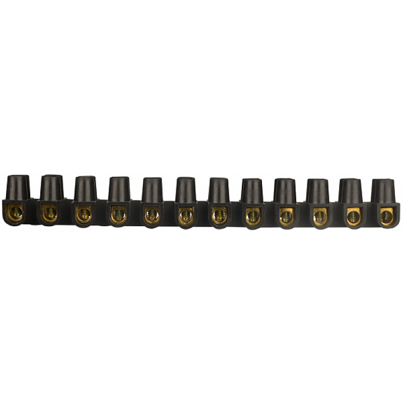 12P 15A 2-12мм.кв Клеммная колодка тип W(U) черная [A0130040026] АСКО