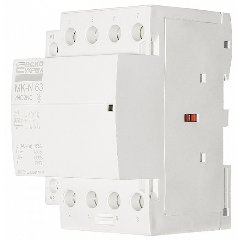 Контактор модульний 4P 63A 2NO+2NC 220V [A0040030037] MK-N АСКО