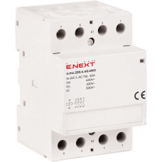 Контактор модульный 4P 40A 4NO 220V [p005007] e.mc.220.4.40.4NO E.NEXT
