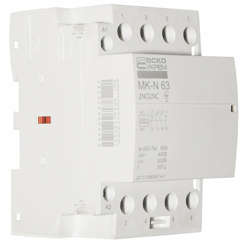 Контактор модульний 4P 63A 2NO+2NC 220V [A0040030037] MK-N АСКО