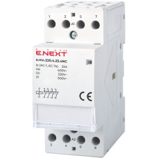 Контактор модульный 4P 25A 4NC 220V [p005024] e.mc.220.4.25.4NC E.NEXT