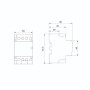 Контактор модульний 4P 63A 4NO 400V AC/DC [MKK21-63-40-U] КМ63-40М УЕК