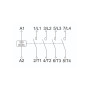 Контактор модульний 4P 63A 4NO 400V AC/DC [MKK21-63-40-U] КМ63-40М УЕК