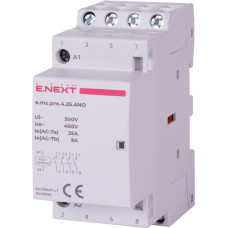 Контактор модульный 4P 25А 4NO 24V [p005305] E.NEXT e.mc.pro.4.25.4NO.24DC