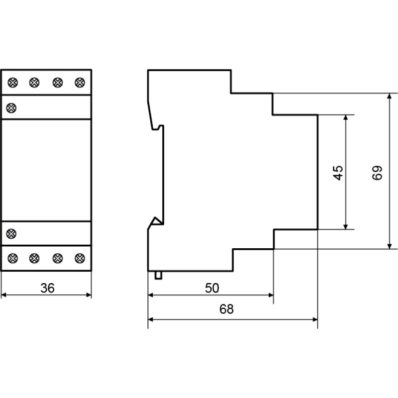Контактор модульний 4P 25A 4NO 220V [A0040030027] MK-N АСКО