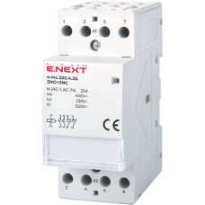 Контактор модульный 4P 25A 2NO+2NC 220V [p005022] e.mc.220.4.25.2NO+2NC E.NEXT