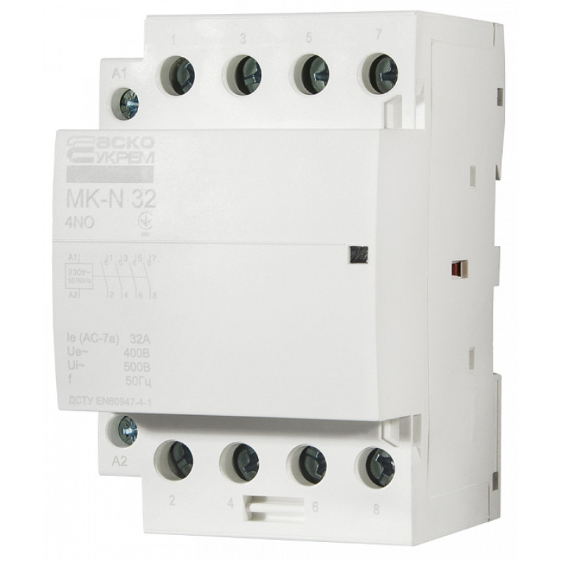 Контактор модульний 4P 32A 4NO 220V [A0040030032] MK-N АСКО