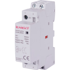 Контактор модульный 2P 20А 2NO 24V [p005317] E.NEXT e.mc.pro.2.20.2NO.24DC