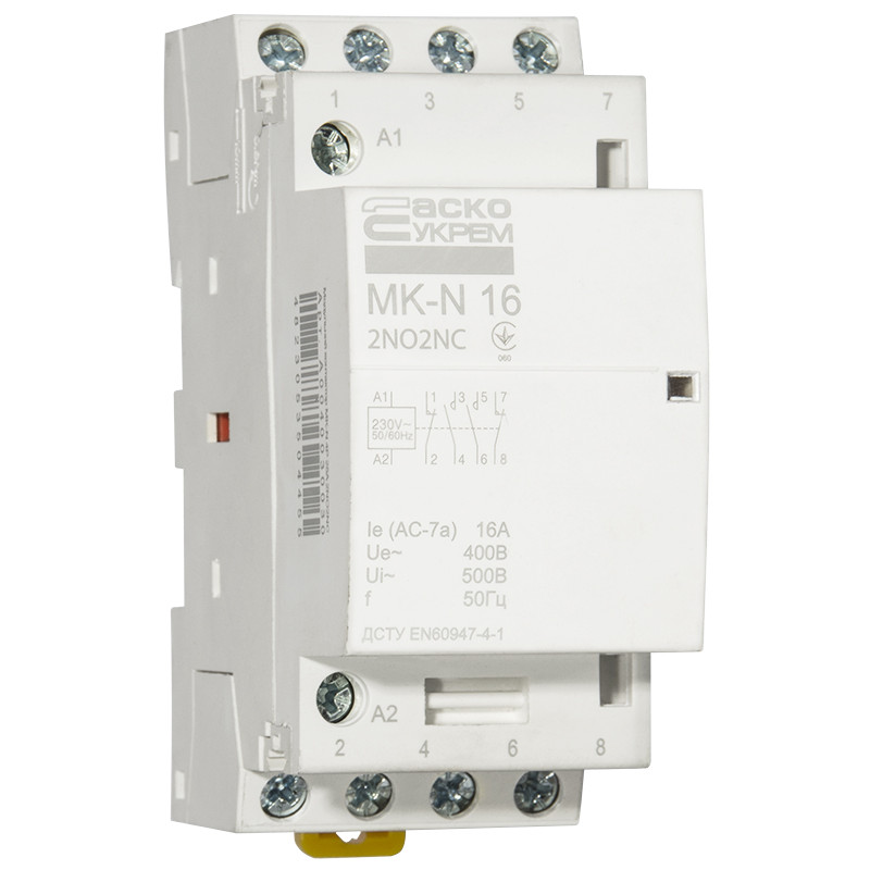 Контактор модульний 4P 16A 2NO+2NC 220V [A0040030028] MK-N АСКО
