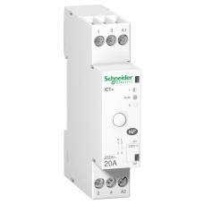 Контактор модульный с ручным управлением 1P 20A 1NO 230V [A9C15031] Acti9 ICT+ Schneider Electric