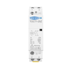 Контактор модульный 2P 25А 2NO 12V DC [TOCT1-25Z-DC-12V-2NO] TOCT1-25Z TOMZN