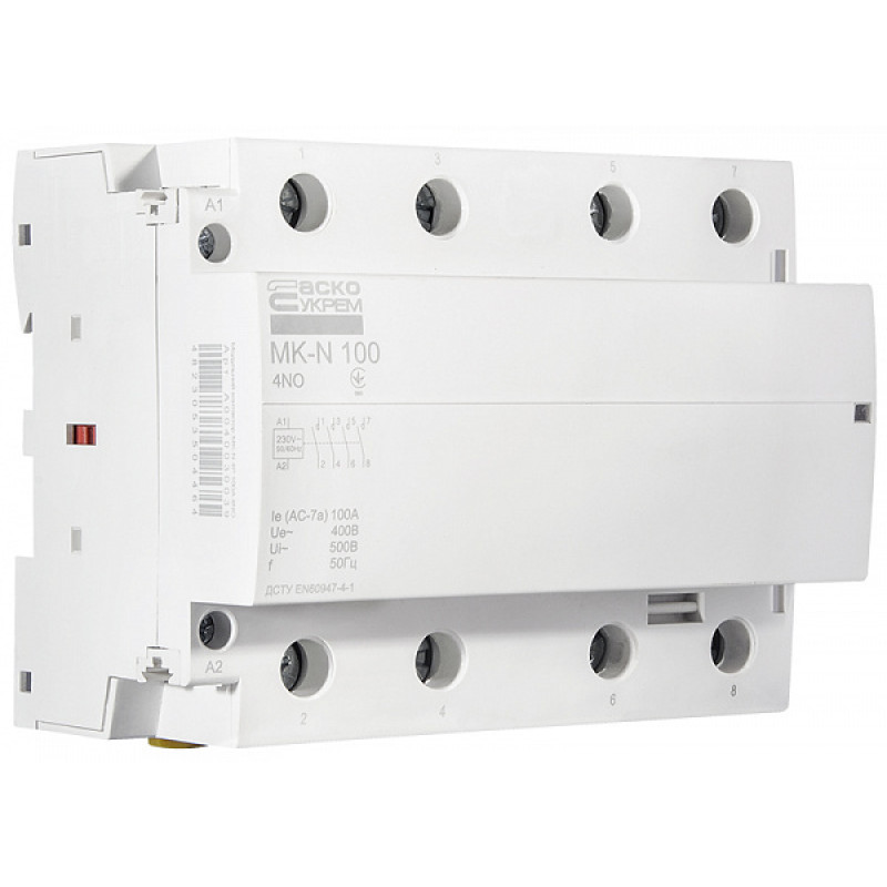 Контактор модульний 4P 100A 4NO 220V [A0040030039] MK-N АСКО