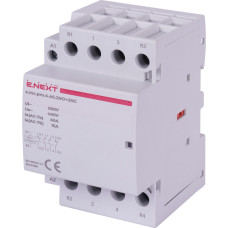 Контактор модульний 4P 40А 2NO+2NC 220V [p005230] E.NEXT e.mc.pro.4.40.2NO+2NC
