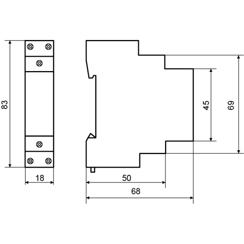 Контактор модульний 1P 16A 1NO 220V [A0040030020] MK-N АСКО