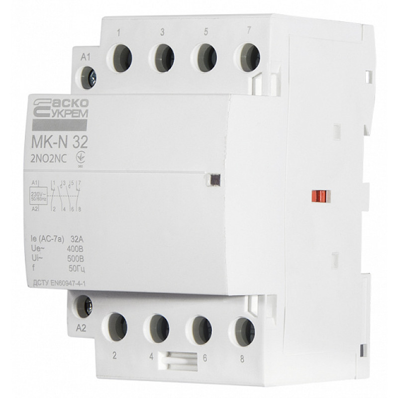 Контактор модульний 4P 32A 2NO+2NC 220V [A0040030035] MK-N АСКО