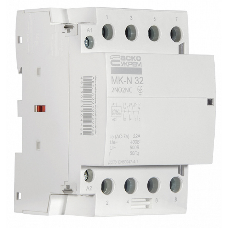Контактор модульний 4P 32A 2NO+2NC 220V [A0040030035] MK-N АСКО