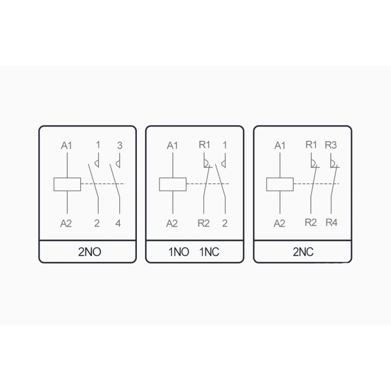 Контактор модульний 2P 25А 2NO 220V [TOCT1-25-AC-2NO] TOCT1-25 TOMZN