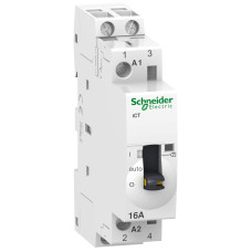 Контактор модульный с ручным управлением 2P 16A 2NO 230V [A9C23712] Acti9 iCT Schneider Electric