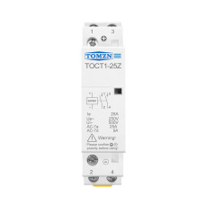 Контактор модульный 2P 25А 2NO 24V DC [TOCT1-25Z-DC-24V-2NO] TOCT1-25Z TOMZN