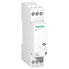 Контактор модульный 1P 20A 1NO 230V [A9C15030] Acti9 iCT+ Schneider Electric