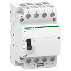 Контактор модульный с ручным управлением 4P 40A 4NO 230V [A9C21844] Acti9 iCT Schneider Electric