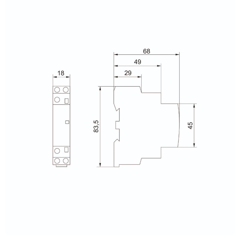 Контактор модульний 2P 20A 1NO+1NC 230V [MKK11-20-11-U] КМ20-11М УЕК