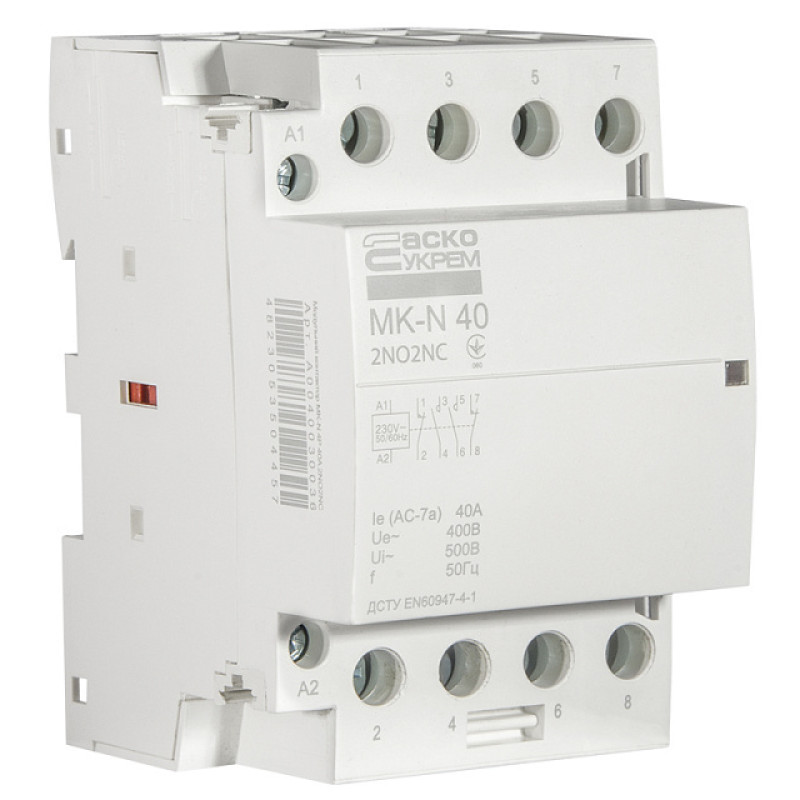 Контактор модульний 4P 40A 2NO+2NC 220V [A0040030036] MK-N АСКО
