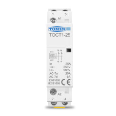 Контактор модульный 2P 25А 2NC 220V [TOCT1-25-AC-2NC] TOCT1-25 TOMZN