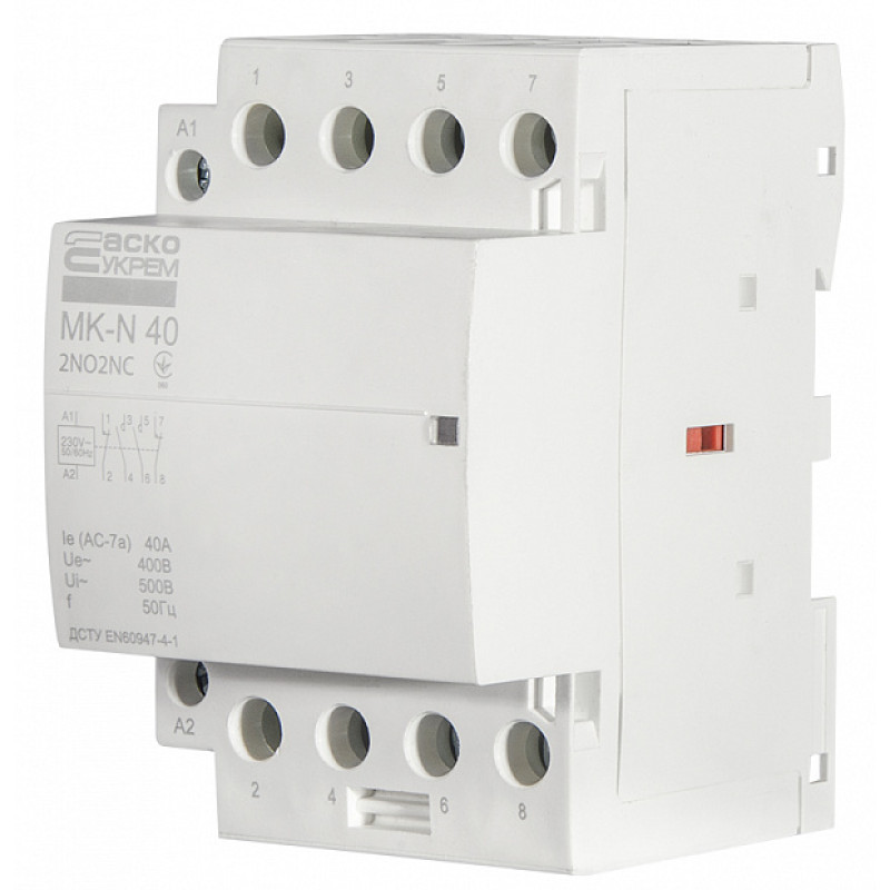 Контактор модульний 4P 40A 2NO+2NC 220V [A0040030036] MK-N АСКО