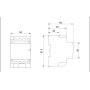 Контактор модульний 4P 25A 4NO 230V [MKK21-25-40] КМ25-40М УЕК