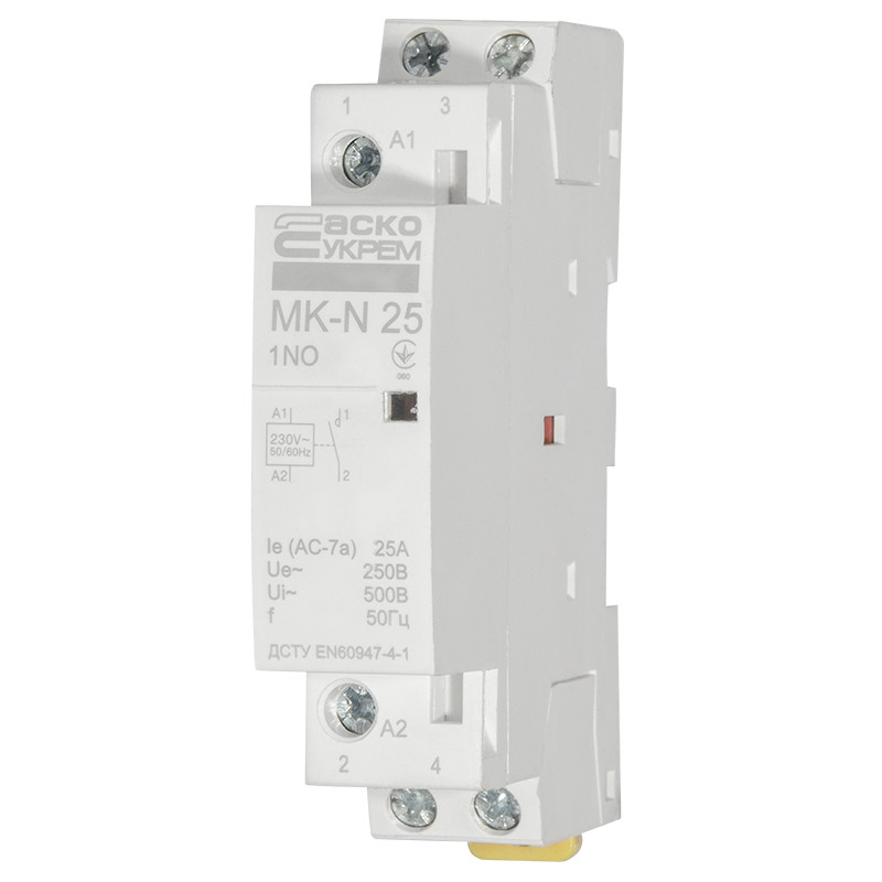 Контактор модульний 1P 25A 1NO 220V [A0040030022] MK-N АСКО